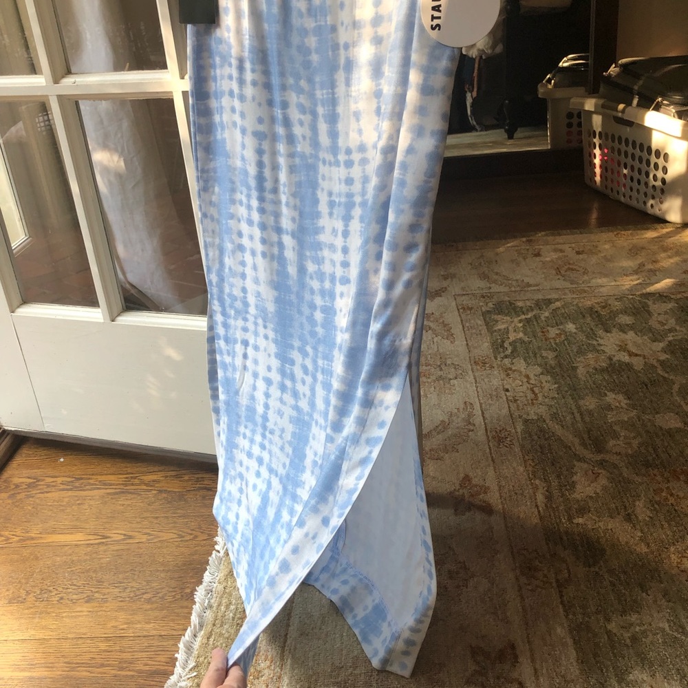 Blue Staud Midi Skirt with tags